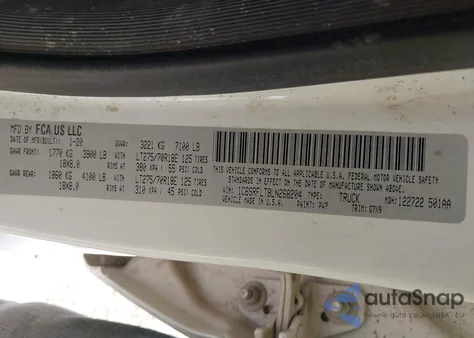 2020 Ram 1500 Rebel 4X4 5'7 Box from USA, damaged, VIN 1C6SRFLT8LN268204